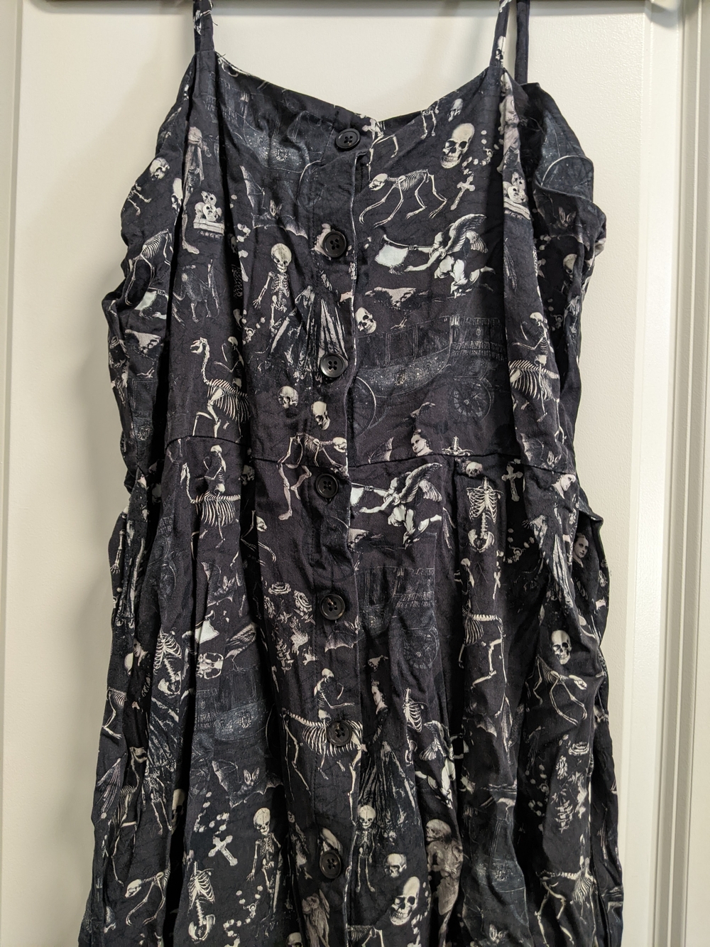 Disturbia Melancholia Button Up Apron Dress
